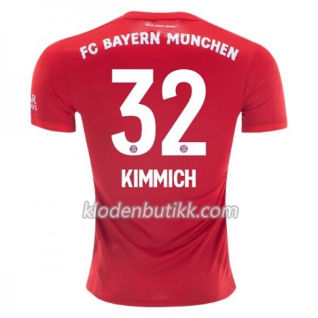 FC Bayern München Joshua Kimmich 32 Hjemme Fotballdrakt 2019-2020 Kortermet